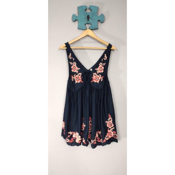 Intimately by Free People Tops - Intimately Free People Aida Embroidered Slip Modal soft Tank Top Slip Dress XS